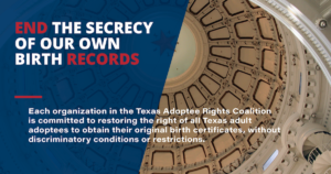 Join the Texas Adoptee Rights Coalition on Facebook