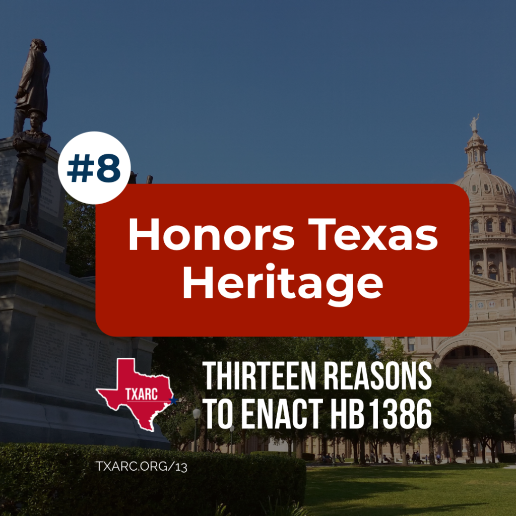 Texas HB1386 Honors Texas Heritage